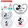 Set biberonash Nuk Perfect Match Air Mickey, 2 copë, 6–18 muaj