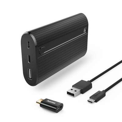 Power Bank Hama "X7", 7800mAh, e zezë, 178982