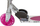 Trotinet Razor A125, rrota 120 mm, deri 100 kg, rozë