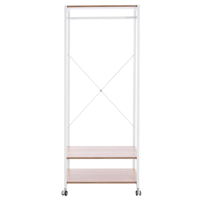 Paradhomë sonama + metal 60×40×155 cm (HM2409.02), bardhë