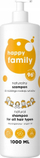 Shampo për flokë Happy Family Natural, për të gjitha llojet e flokëve, 1000 ml