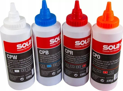 Pluhur për shënjim SOLA Chalk Line Red, 230g, i kuq