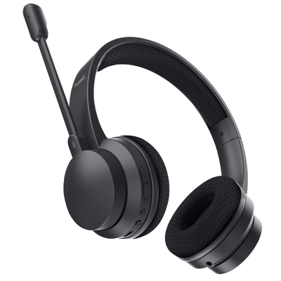 Kufje Trust Ayda, me kabllo dhe wireless, Bluetooth, të zeza