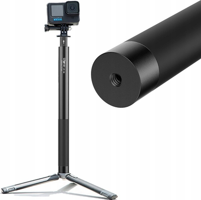 Телескопски селфи стап GearPro MT-58, 120cm, алуминиум, црн