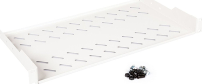 Raft rack Roline 1U, 250 mm i thellë, 15 kg mban peshë, gri e çelët