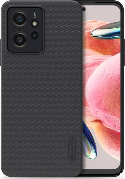 Këllëf telefoni Nillkin Super Frosted, plastik i fortë, me sipërfaqe mat, i zi