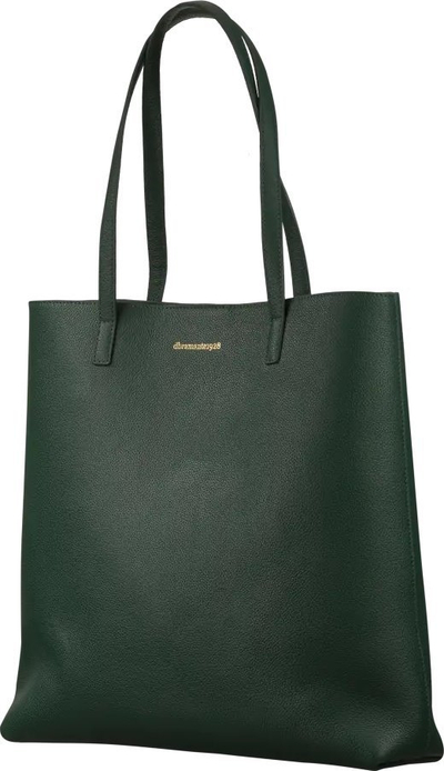 Çantë tote dbramante1928 Siena, lëkurë, 41.5x59.5cm, e gjelbër e errët