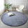 Tapet rrumbullak Strado Round Rug Rabbit, 150x150 cm, gri e çelur