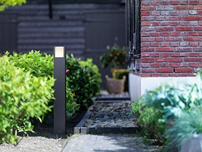 Llambë shtylle oborri Philips myGarden 16463/93/16, LED 6W, për ambient të jashtëm, gri antracit