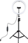Llampa unazë LED 30 cm, tripod tavoline 1.1 m, mbajtëse telefoni, USB
