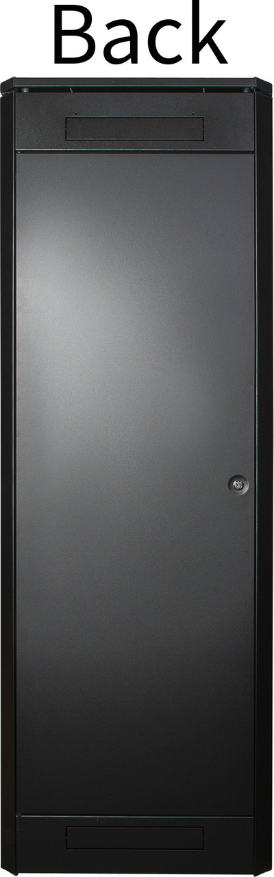 Kabinet rack dyshemeje Lanview RDL36U61BL, 36U, me derë xhami, ngjyrë e zezë