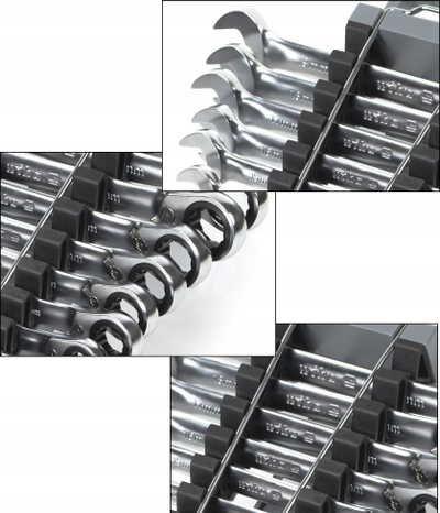 Set çelësa racë Wiha 44661, 12 copë, 8–19 mm, ngjyrë argjendtë