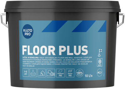 Ngjitës dyshemeje Kiilto Pro Floor Plus, 10L, me ujë, kovë e zezë