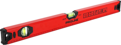Nivel PROLINE STANDARD, 120cm, 2 flluska, saktësi 1mm/1m
