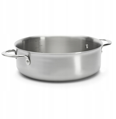 Tenxhere e ulët De Buyer Alchimy, 24cm, çelik inox, argjendtë