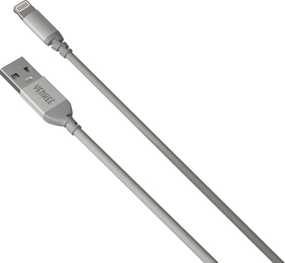 Kabllo USB Yenkee YCU 611, USB A në Lightning, 1m, ngjyrë argjend