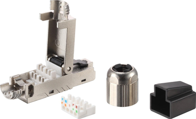 Konektor RJ45 Equip 121172, Cat 8.1, set 5 copë, i zi