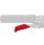 Ngjitëse për maneta Lizard Skins DSP Lever Grip, trashësi 0.5mm, set 2x2 copë, e kuqe
