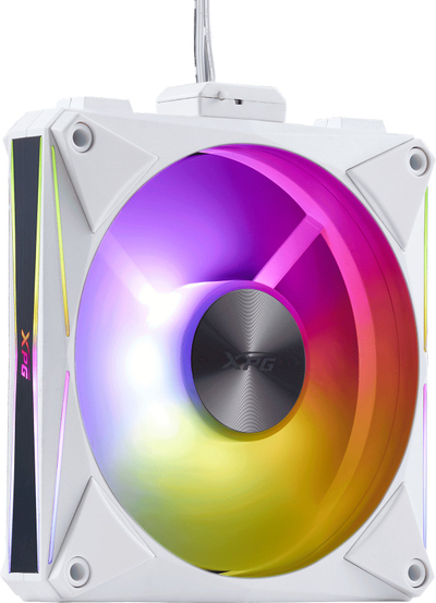 Ventilator PC Adata XPG Hurricane MAG 120, 120mm, ARGB PWM, set 4 copë, i bardhë