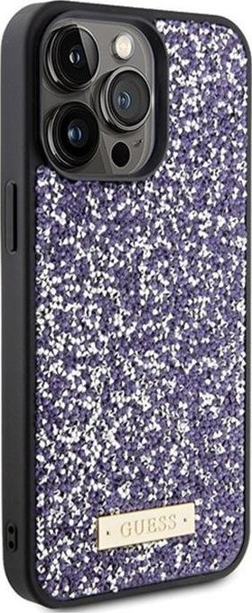 Kapak telefoni Guess GUHCP15LPFGSBSP për iPhone 15 Pro 6.1", hardcase me kristale, lejla