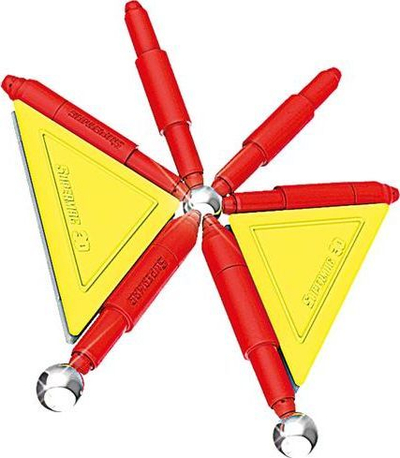 Set blloqesh magnetike Supermag Classic Primary, 48 elemente