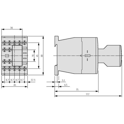 Kontaktor Eaton, 24V, 50 / 60Hz