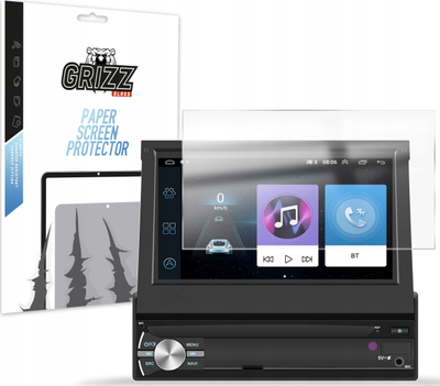 Folie mbrojtëse ekrani Grizz PaperScreen, për radio makine Android 7", matte