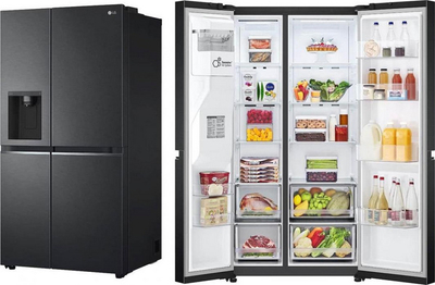 Frigorifer LG GSLV70MCTM, F, 416l, 179cm, i zi