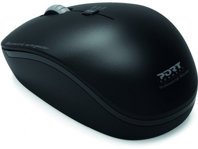 Maus portativ Port Designs 900707, pa kabllo, Bluetooth USB, 2400 DPI, i zi