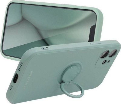 Kapak telefoni Roar Amber për iPhone 11 Pro, me unazë 360°, TPU mat, jeshil