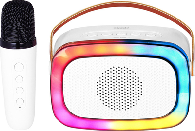 Kuti karaoke Trevi XR 8A01 MiniParty, 10W, Bluetooth, e bardhë