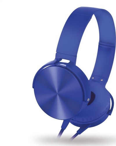 Kufje Freestyle Stereo Z me mikrofon, me kabllo AUX 3.5 mm, blu