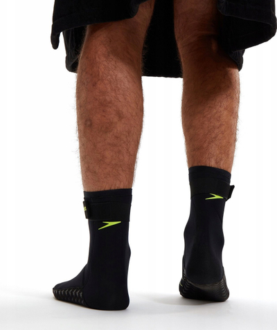 Çorape noti Swim, neopren, rrip Velcro, zi verdhë