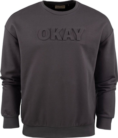 Bluza Outhorn M0755 OKAY për burra, pambuk poliester, gri e errët