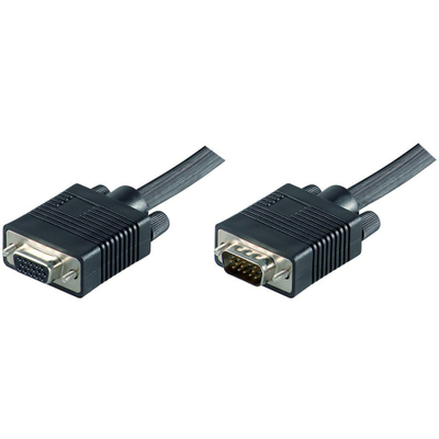 Kabllo VGA Microconnect MONGH2B, 2 m, D-Sub, e zezë