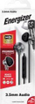 Kufje me tela Energizer Wired Earbuds, 3.5mm, me mikrofon, të zeza