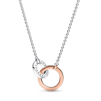 Qafore për femra Pandora Rose Signature 382778C01-45, 45 cm, e artë/argjendtë