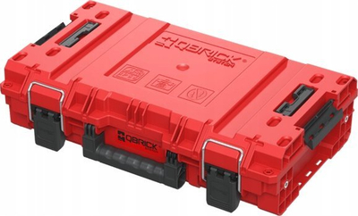 Kuti veglash Qbrick System Prime Toolbox 150 Vario, set 2 copë, plastike rezistente, e kuqe