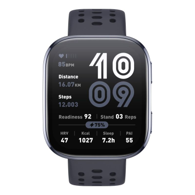 Ora inteligjente Amazfit Bip 6, GPS, Bluetooth, e zezë