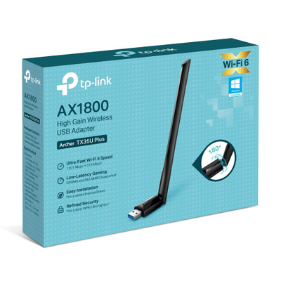 Adapter Wi-Fi TP-Link AX1800, USB 3.0, Wi‑Fi 6, i zi