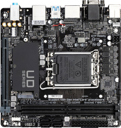 Motherboard Gigabyte H610I, DDR5, M.2 NVMe, ATX i zi