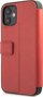 Këllëf telefoni Ferrari FEOGOFLBKP12S për iPhone 12 mini, lëkurë, i kuq