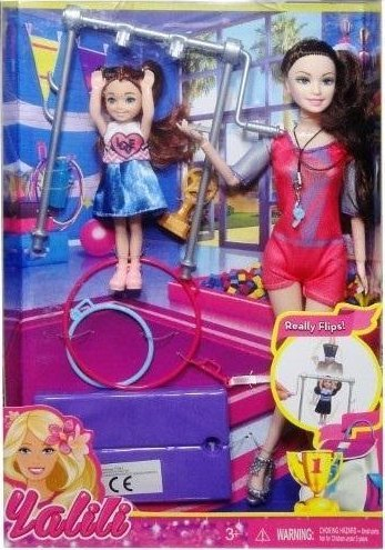Set kukulla Swede Gymnast, 2 kukulla, aksesorë sporti, shumëngjyrësh