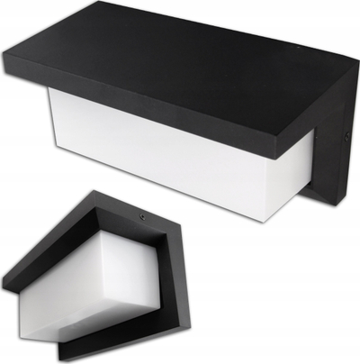 Lampë muri LED Lagos, 12W, sensor lëvizjeje, e zezë