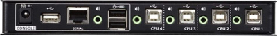 Switch KM ATEN CS724KM, 4 porta USB, Boundless, kabllo të përfshira