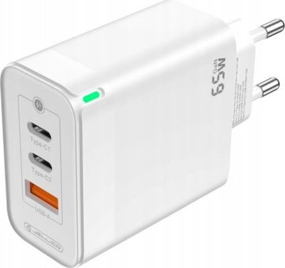 Karikues udhëtimi Jellico C79 GaN, 65W, 2x USB C, i bardhë