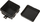 Kuti hermetike sipërfaqësore Black E7, 75x75mm, IP55, e zezë