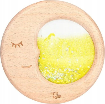 Lodër ndijore Petit Boum Sensory Moon, efekt që shkëlqen në errësirë, shumëngjyrëshe