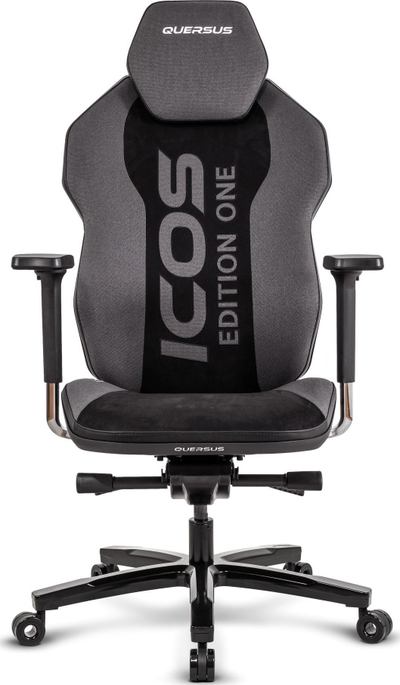 Karrige gaming QUERSUS ICOS SWF, ergonomike, me bazë alumini, e zezë
