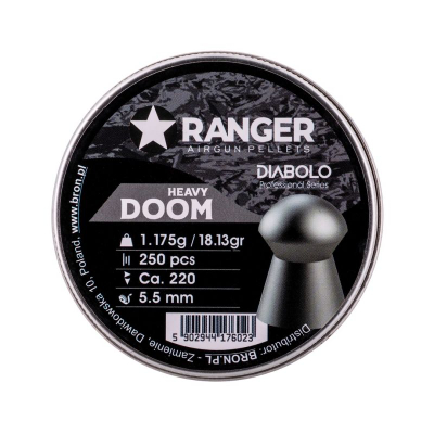 Fishek ajri Ranger Doom Heavy Diabolo, 5.5 mm, 1.175 g, 250 copë